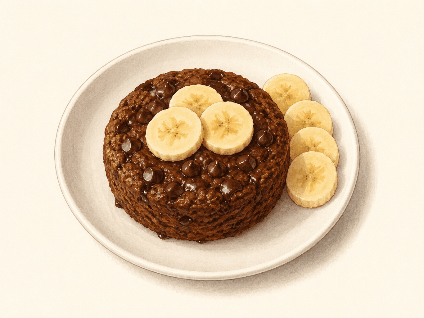 bolo de caneca de aveia 🥣🥣