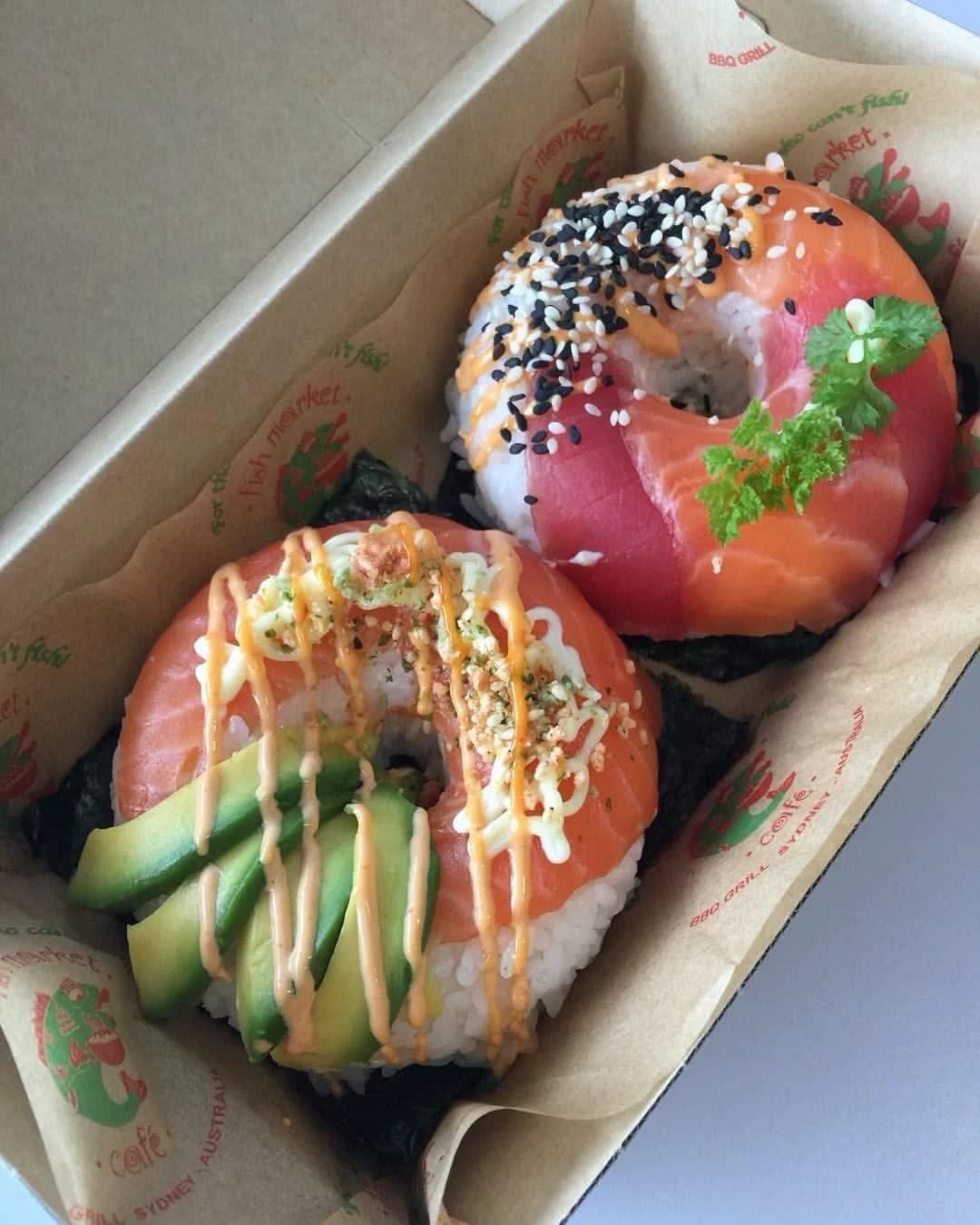 Salmon Sushi Donuts