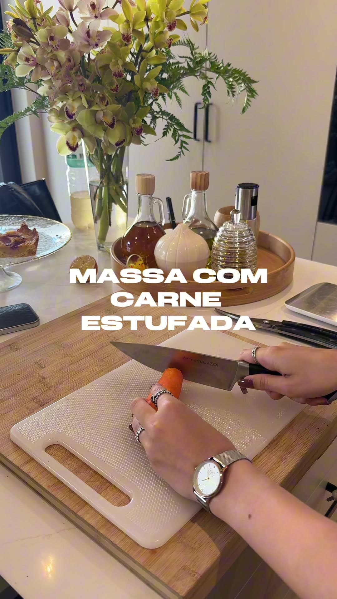 Massa com Carne Estufada