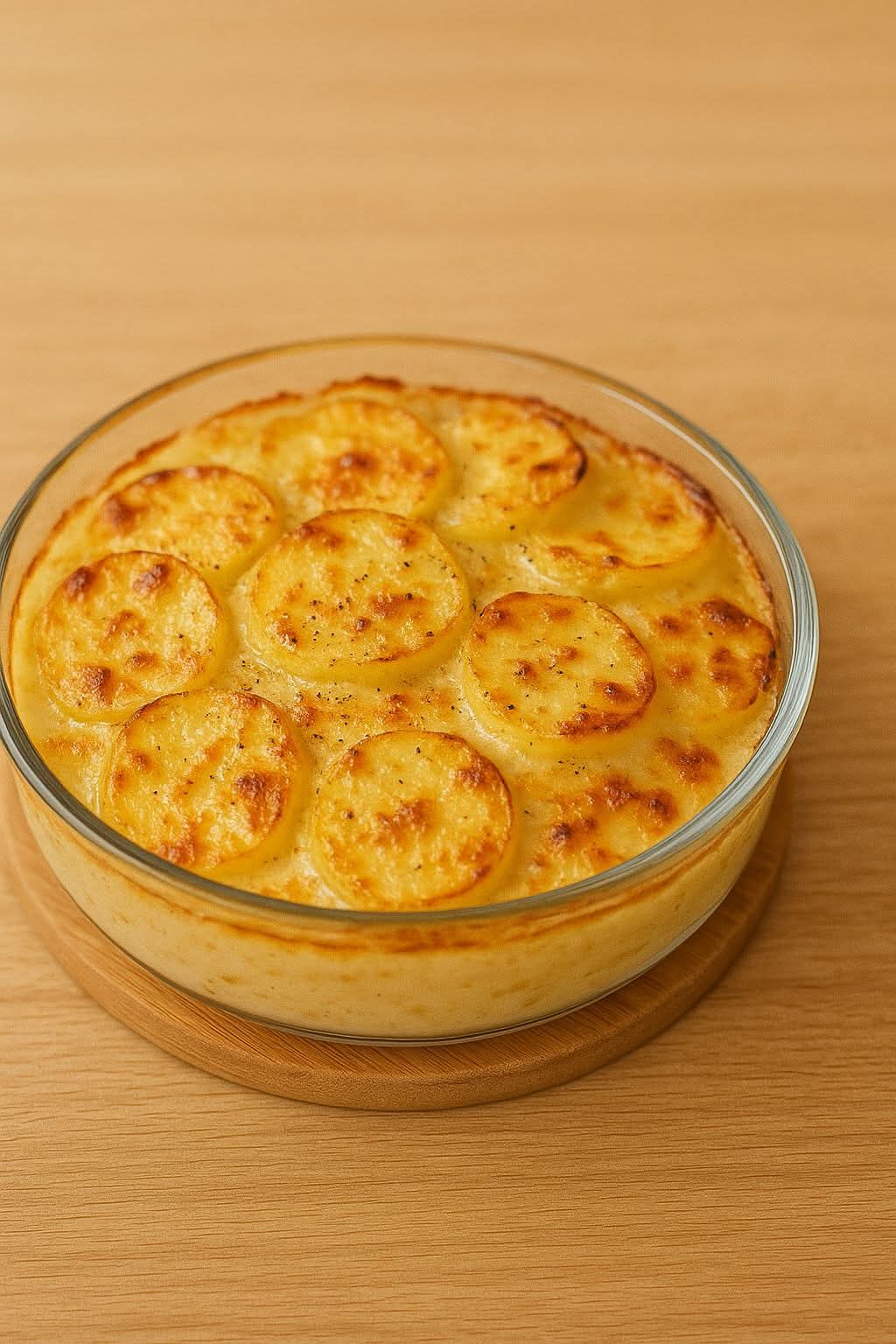 Creamy Garlic Potatoes in the Oven
