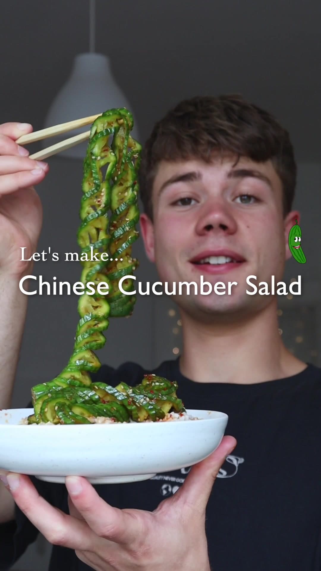 Salada de Pepino em Espiral