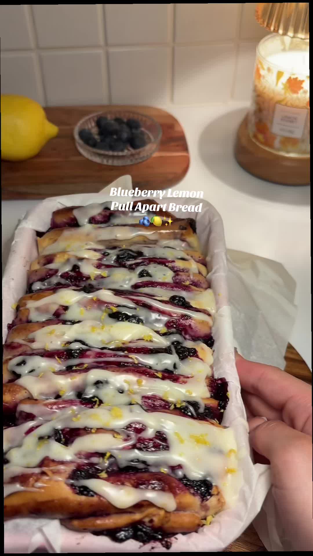 Blueberry Lemon Pull-Apart Bread