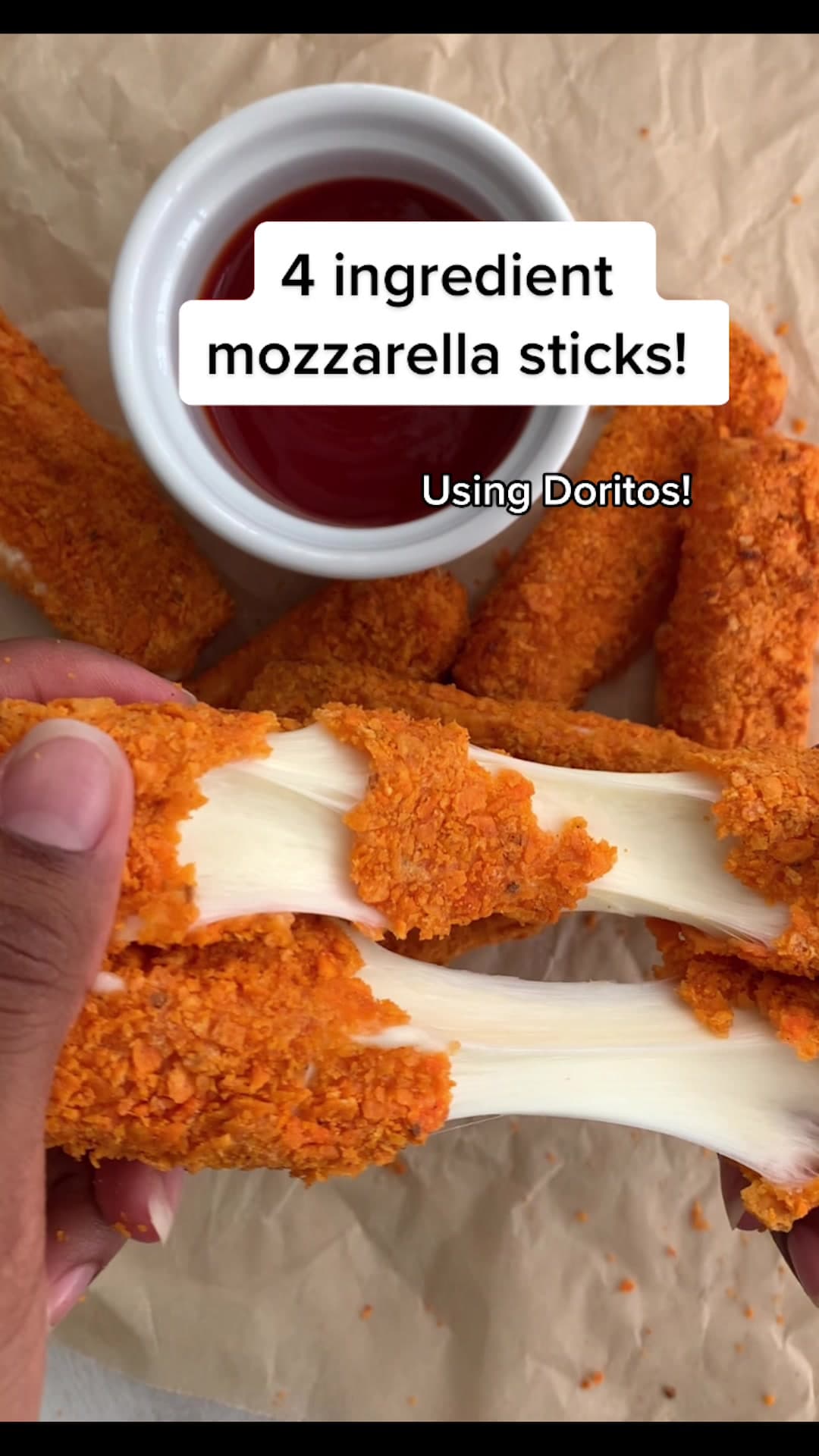 Air Fryer Doritos Mozzarella Sticks