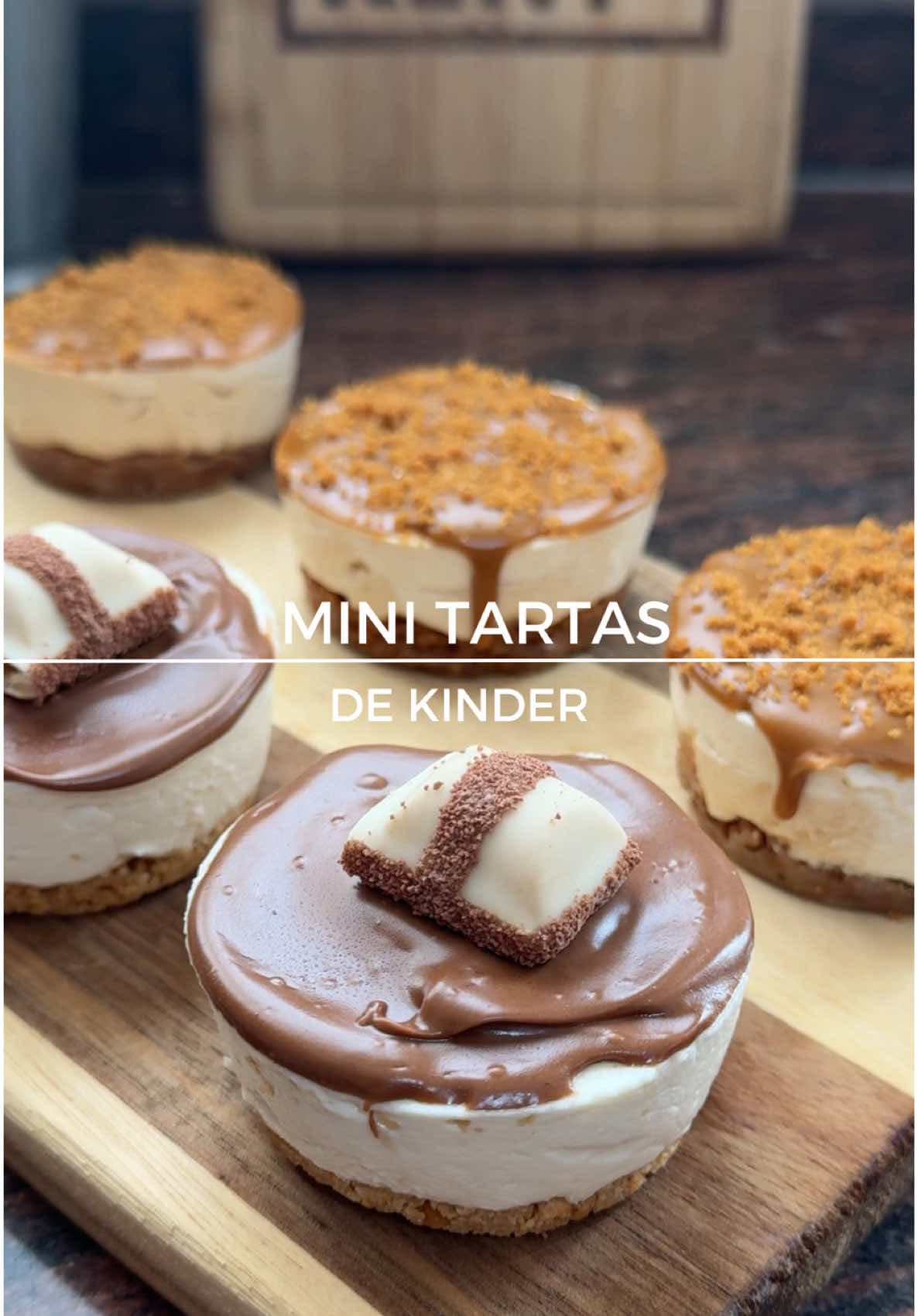 Mini tartas Kinder