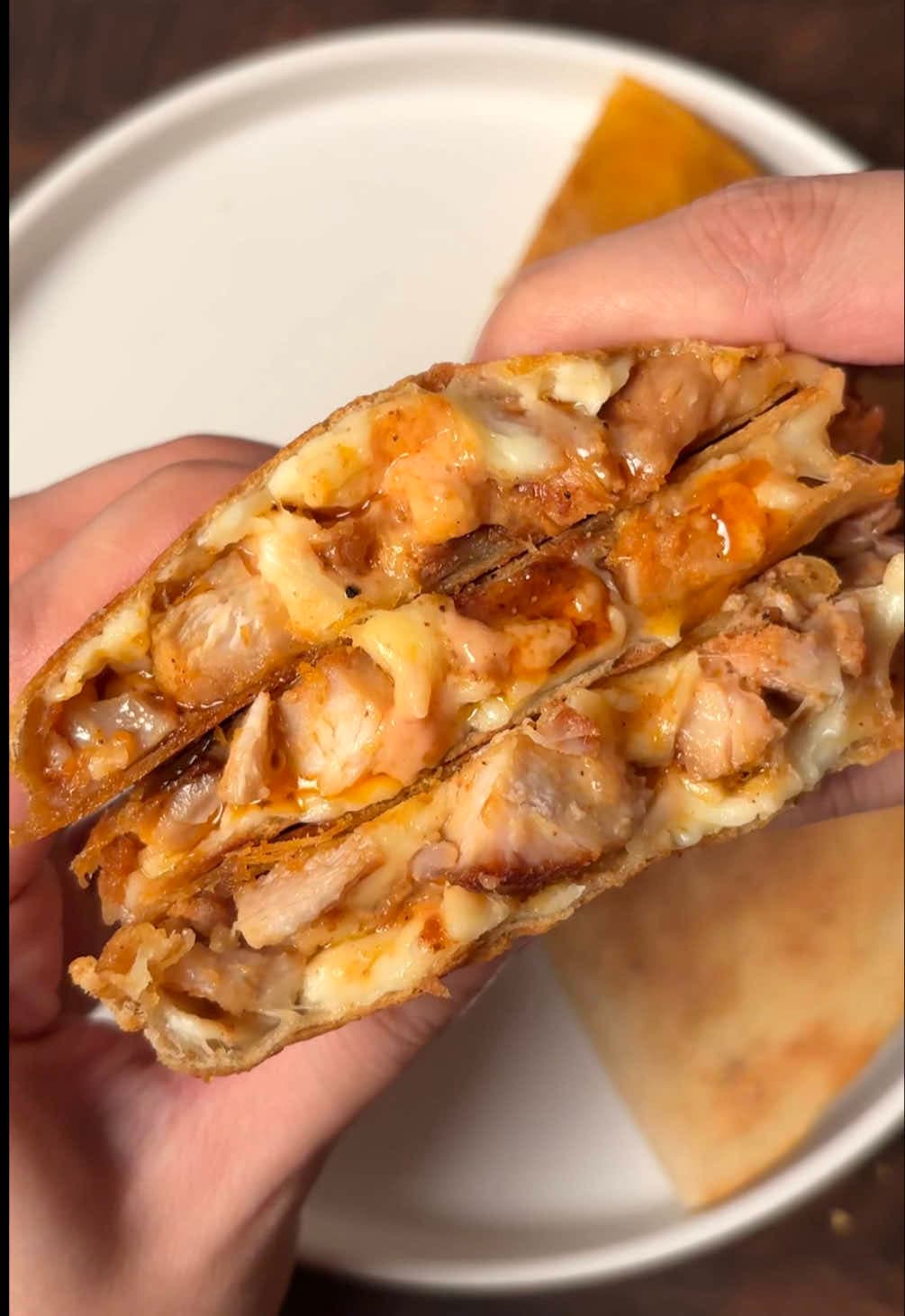 Cheesy Chicken Quesadilla with Cane's Sauce