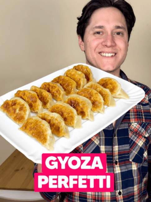 Gyoza de Carne Caseiros com Crosta Perfeita