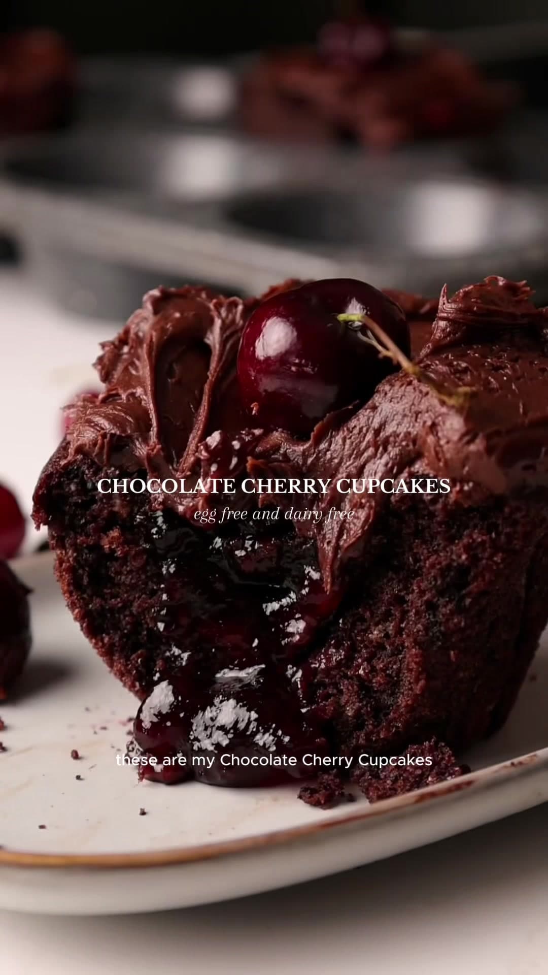 Chocolate Cherry Cupcakes