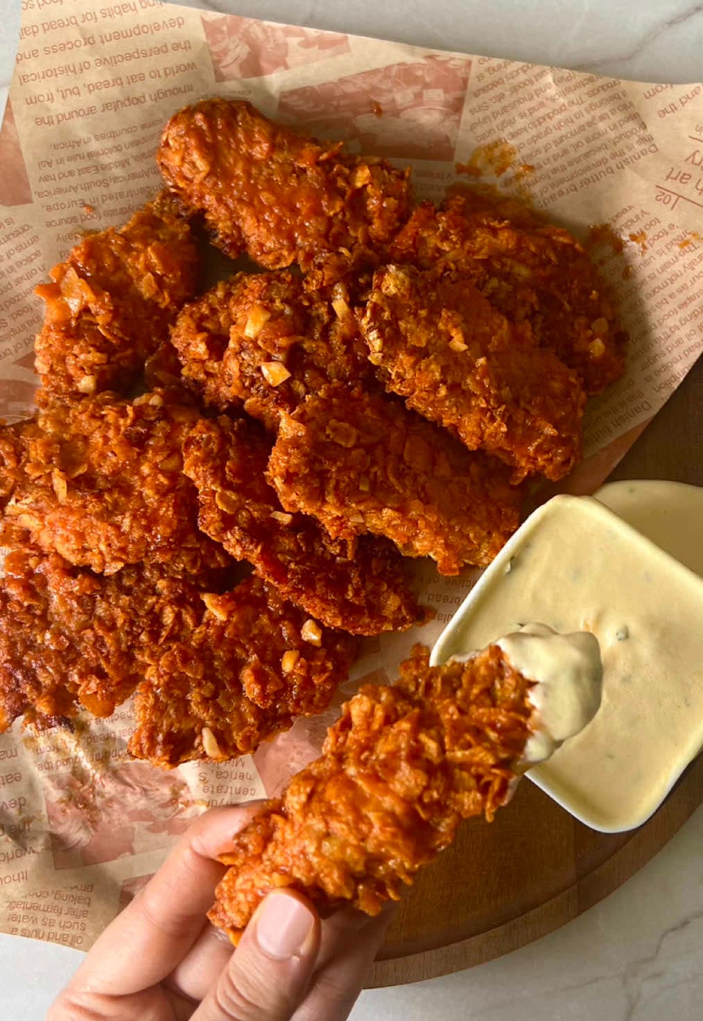 Hot Honey Garlic Chicken Tenders