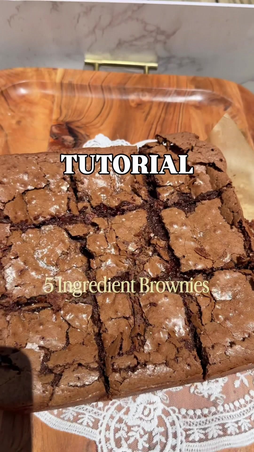 5 Ingredient Fudgy Brownies