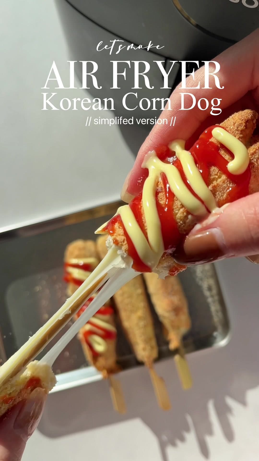 Koreaanse Corndog met Mozzarella