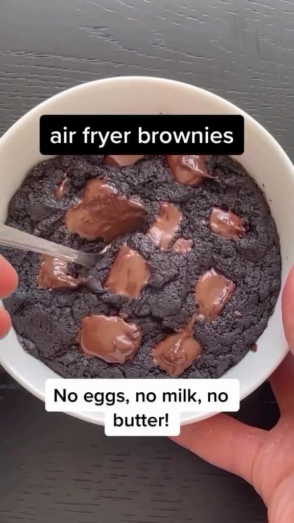 Airfryer Brownies zonder ei of boter