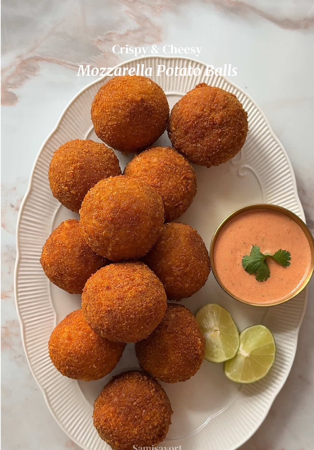 Super Crispy Cheesy Mozzarella Potato Balls