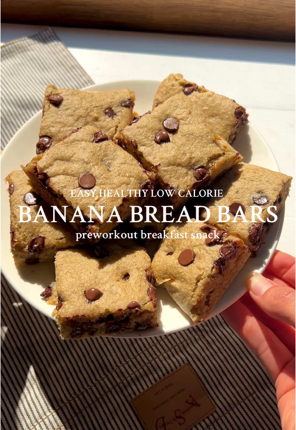 Barras de Banana Bread Saudáveis