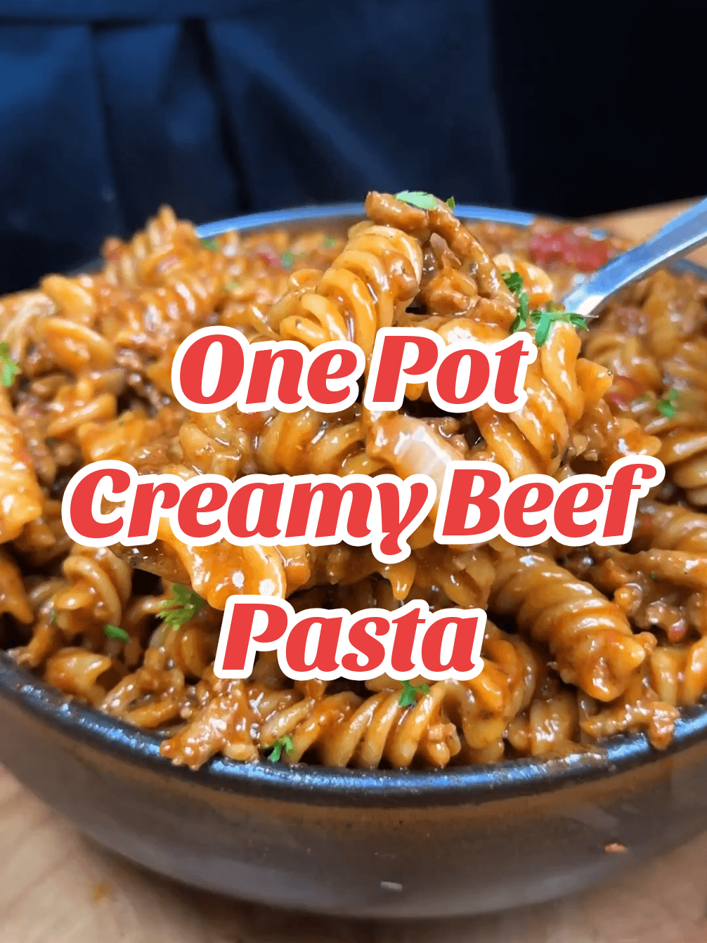 Pasta cremosa de ternera a un solo puchero