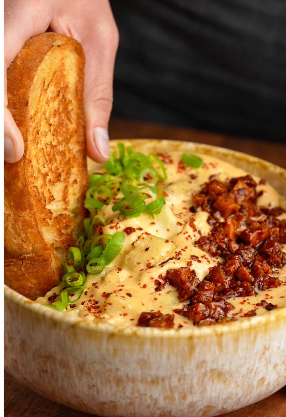 Soupe aux pommes de terre chargée