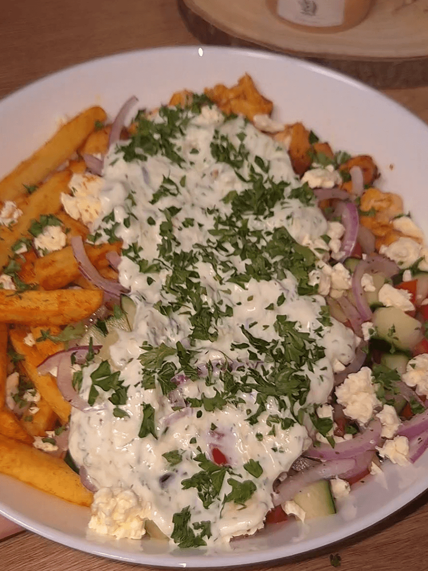 Homemade Chicken Gyros Bowl