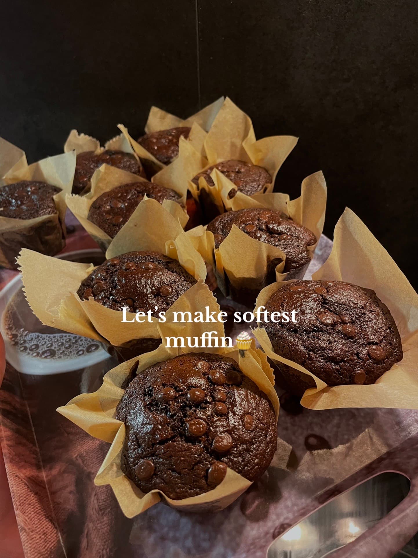 The Softest Chocolate Muffins