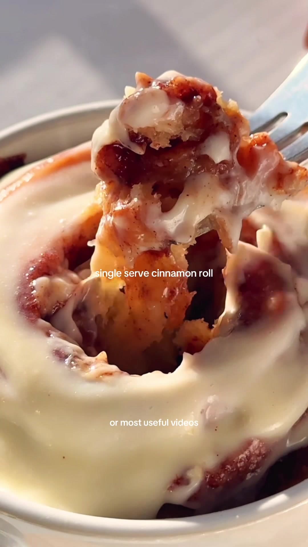 Single Serve Cinnamon Roll