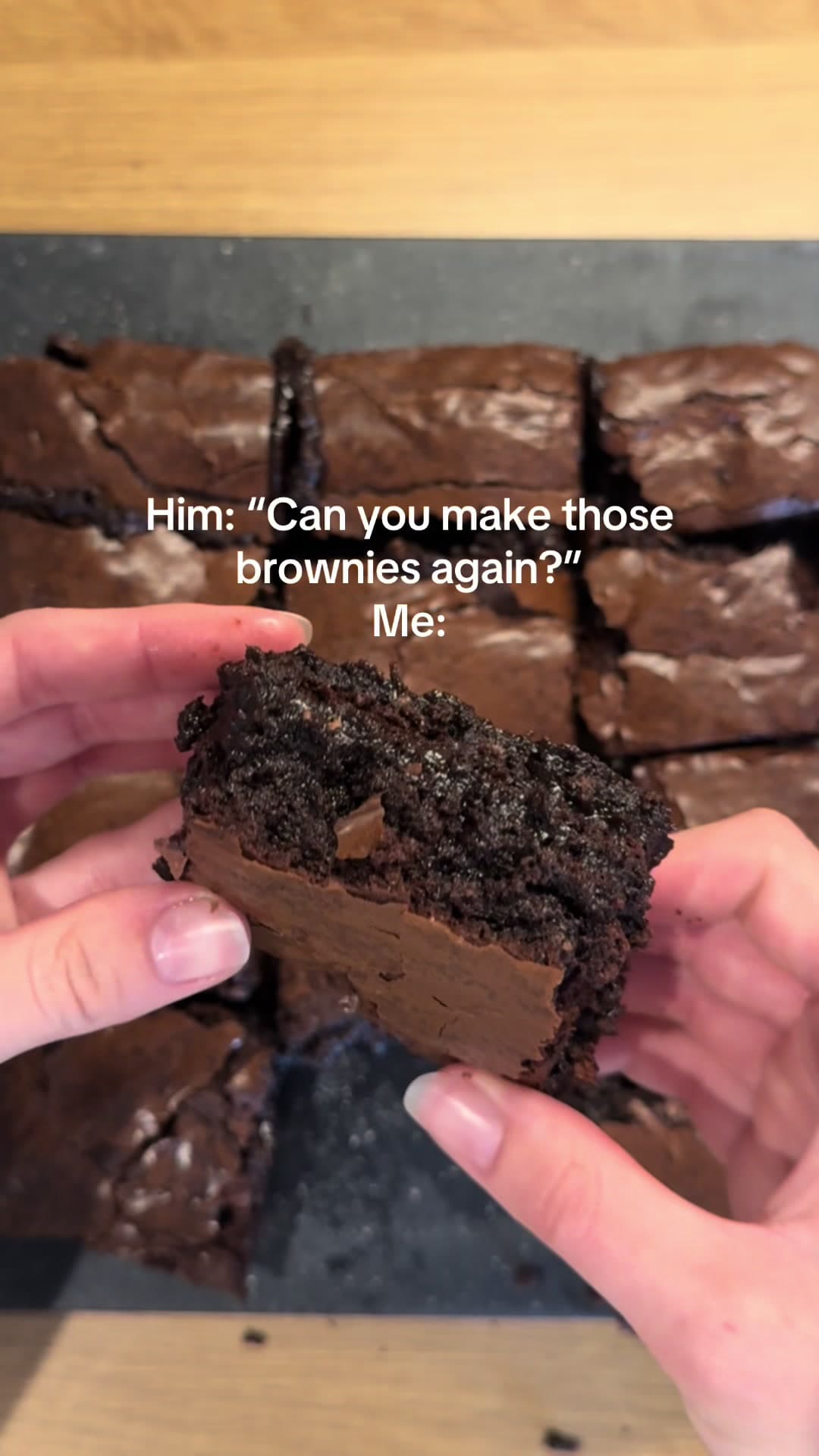 Crinkle Top Chocolate Brownies