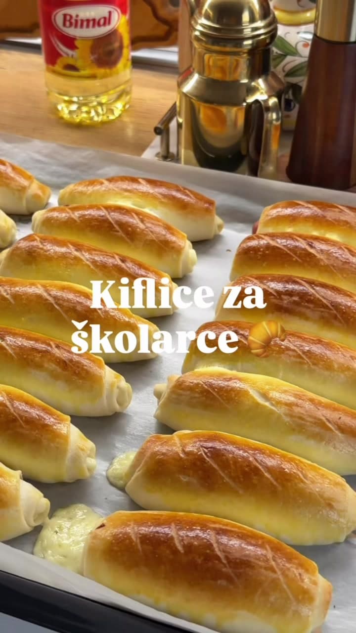 Kiflice (Croatian Ham & Cheese Rolls)