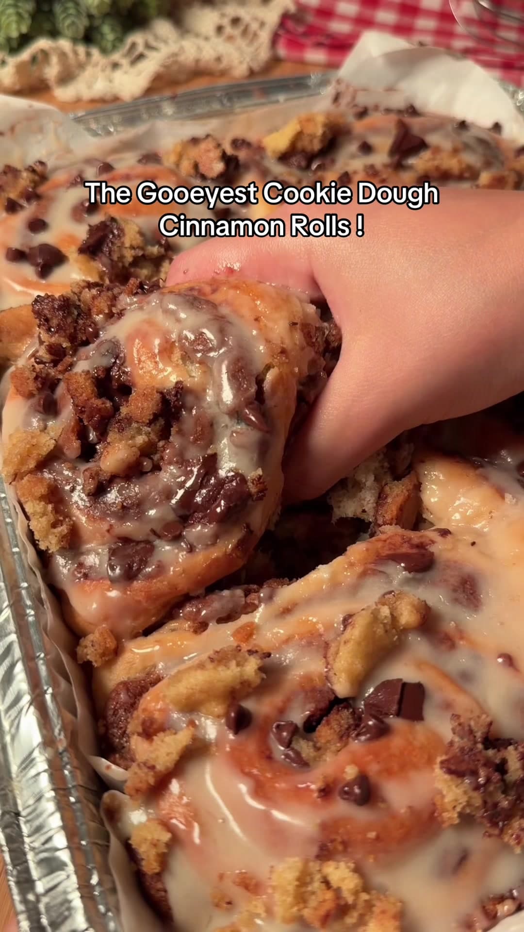 Cookie Dough Cinnamon Rolls