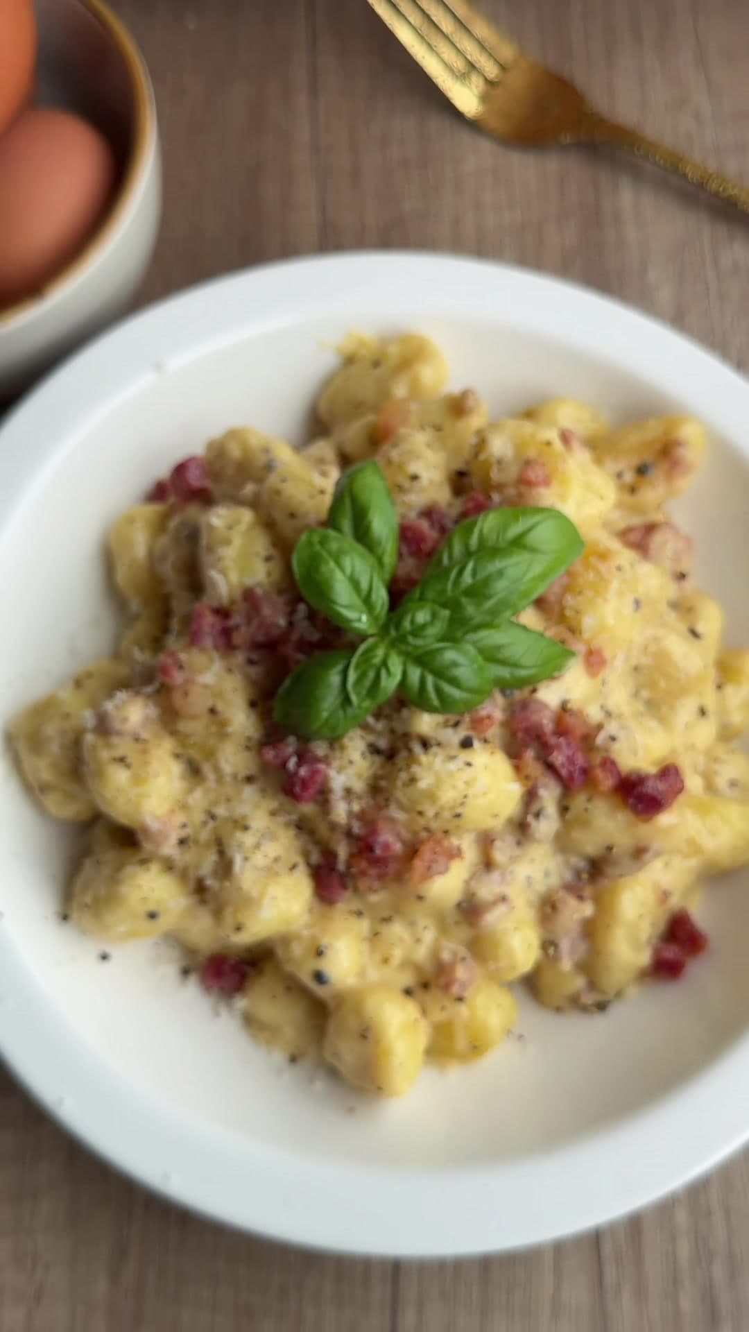 Gnocchi alla Carbonara