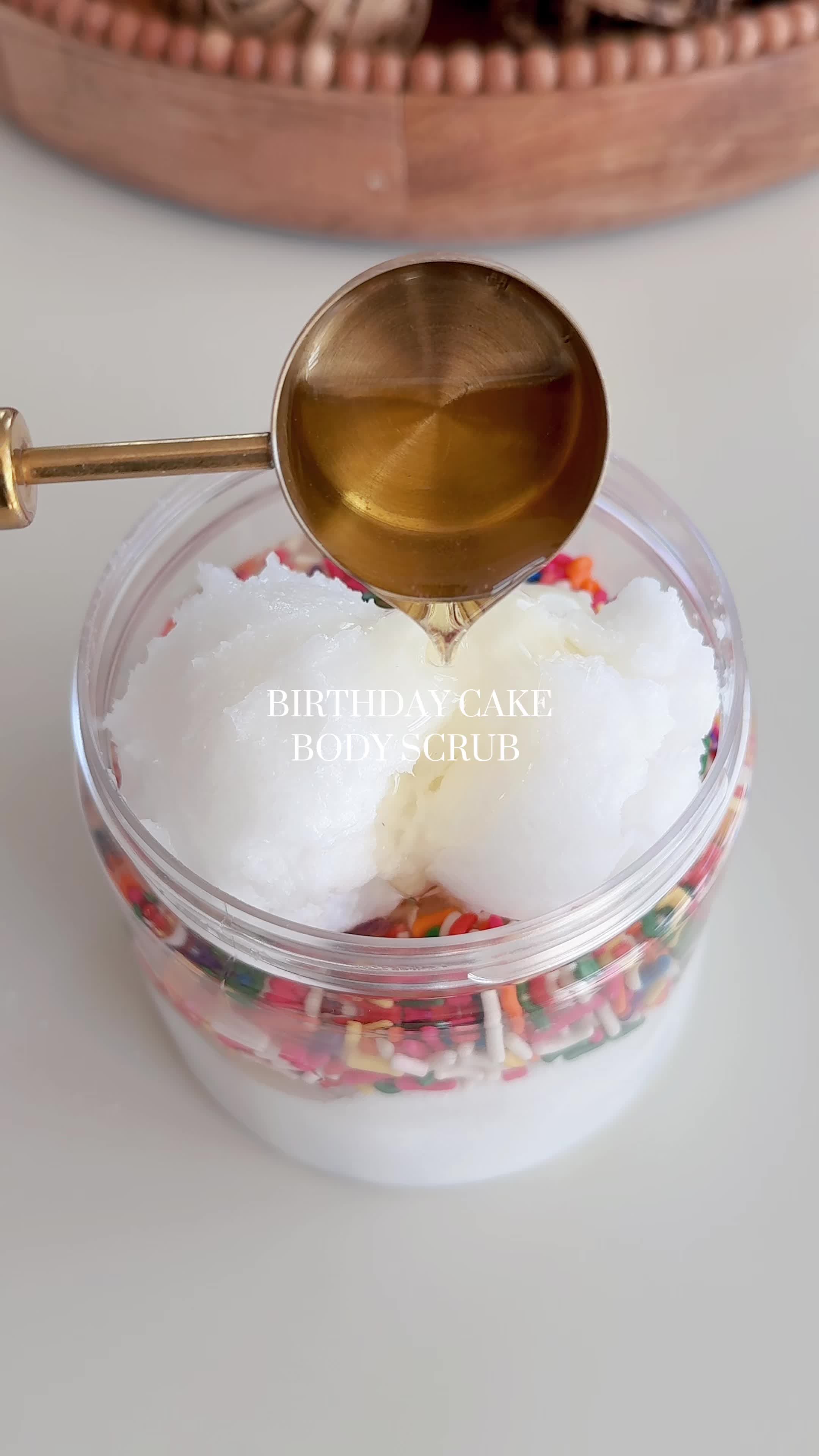 Homemade Birthday Cake Body Scrub