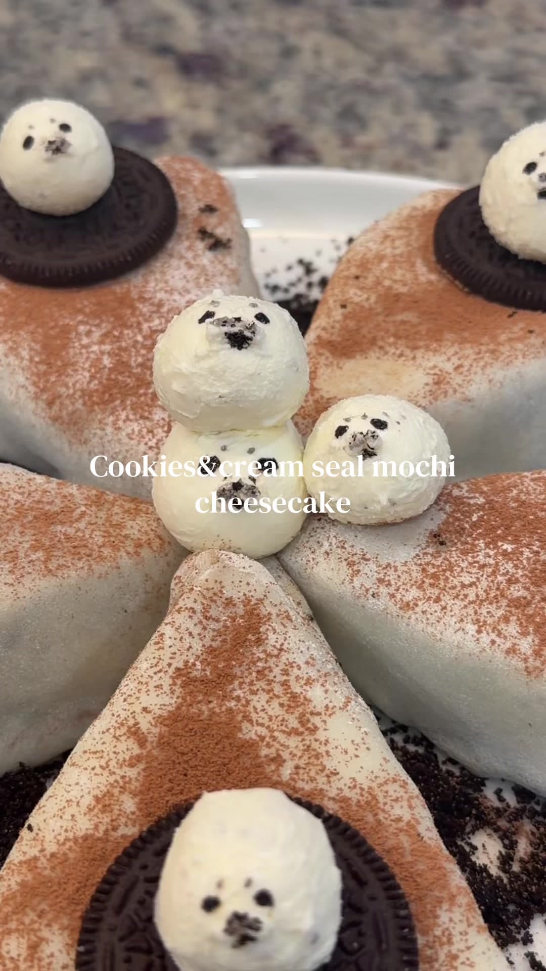 Cheesecake de Mochi com Selo