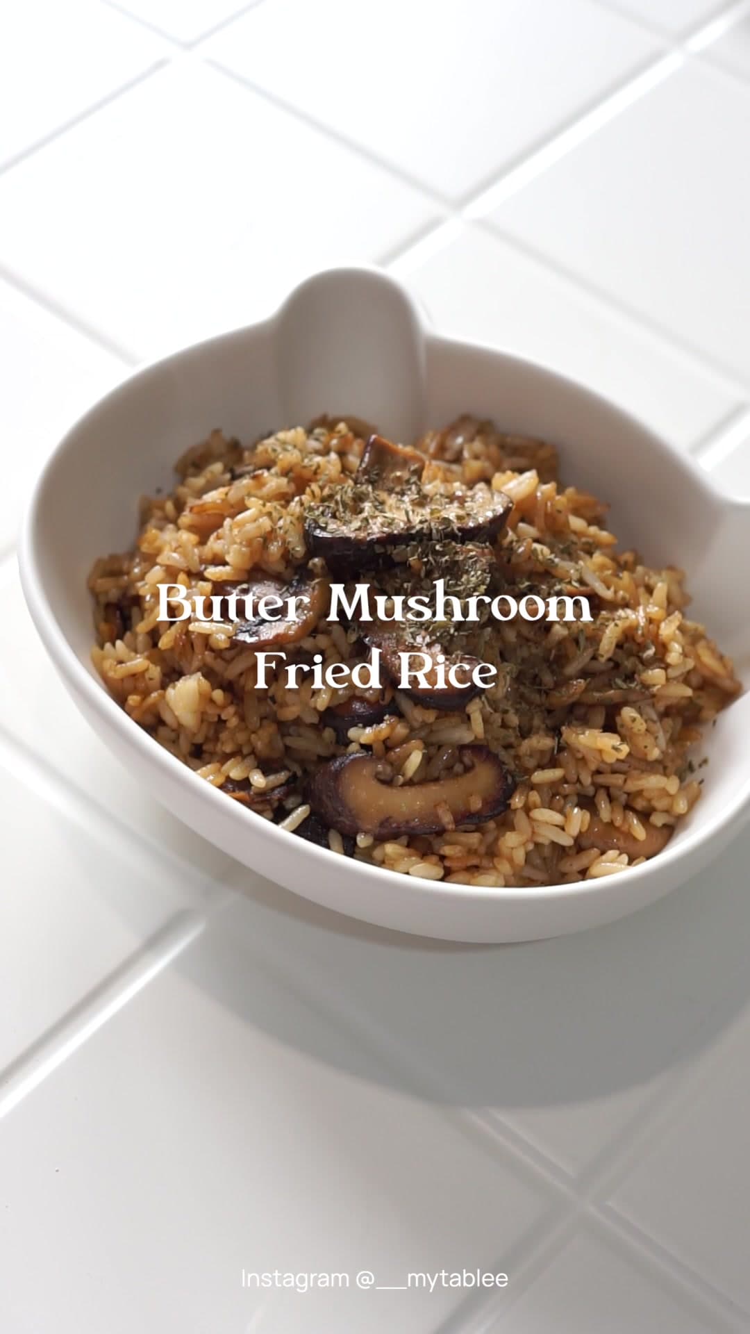 Butter Mushroom Fried Rice