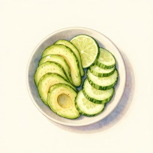 Avocado Cucumber Lime Salad