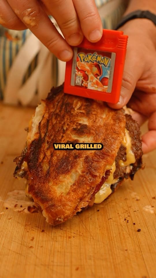 Grilled Cheese Croissant Cheeseburger