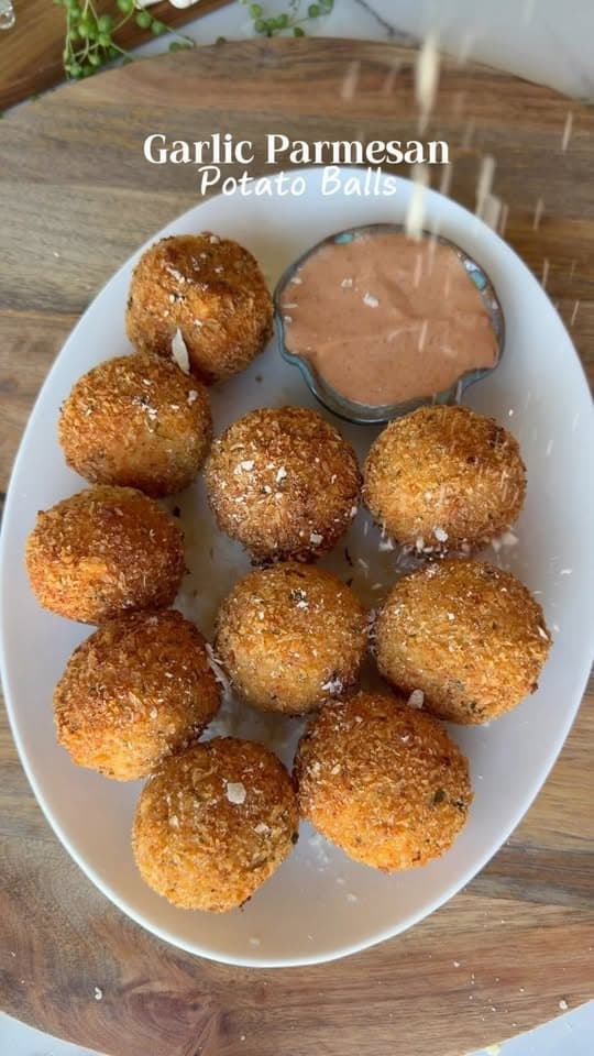 Garlic Parmesan Potato Balls