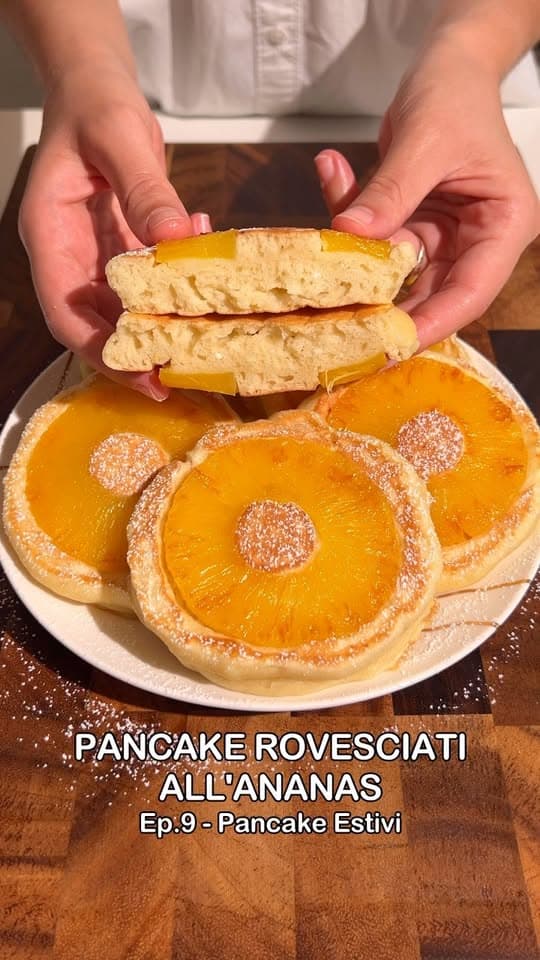 بان كيك مقلوب مع الأناناس