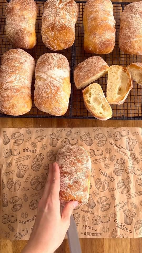 No-Knead Soft Ciabatta Bread