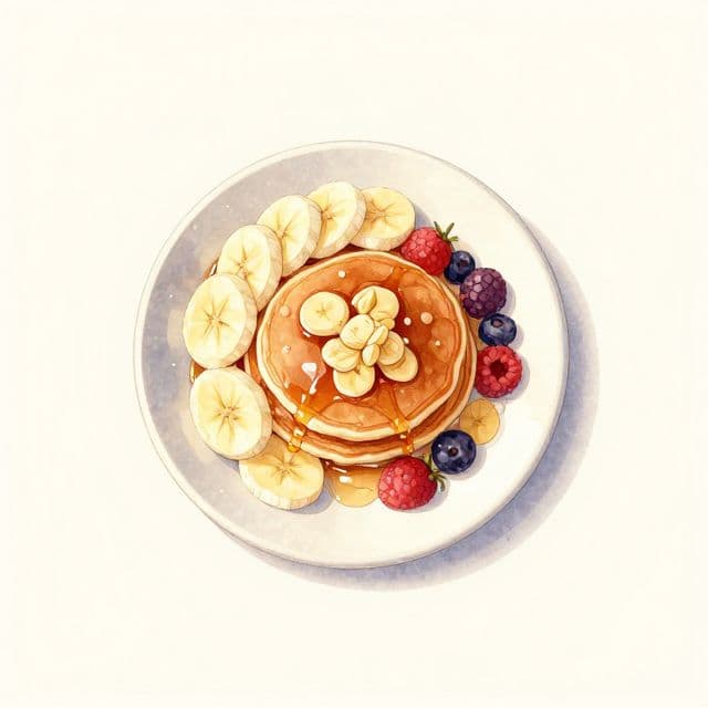 Banana Oat Pancakes