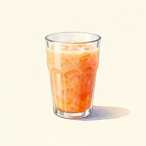 Batido refrescante de sandía y naranja