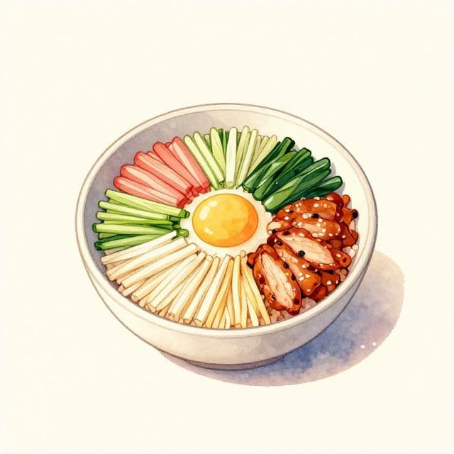 Bibimbap de frango