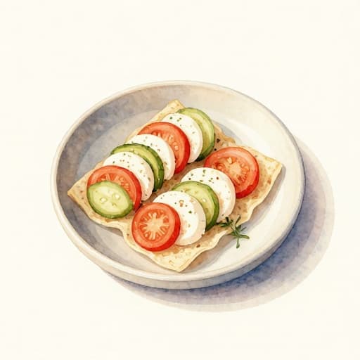 Caprese Rice Paper Canapés