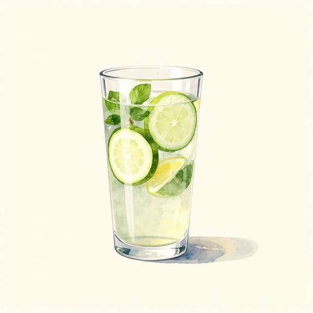 Caribbean Lemon Mint Cucumber Infused Water