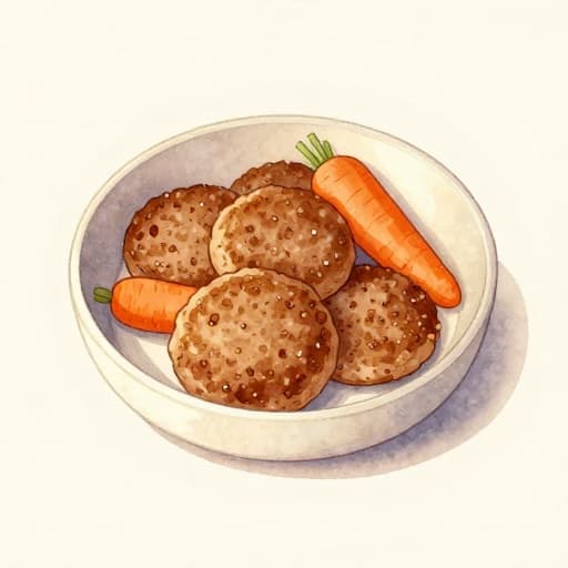 Cheeseburger Patties with Carrot