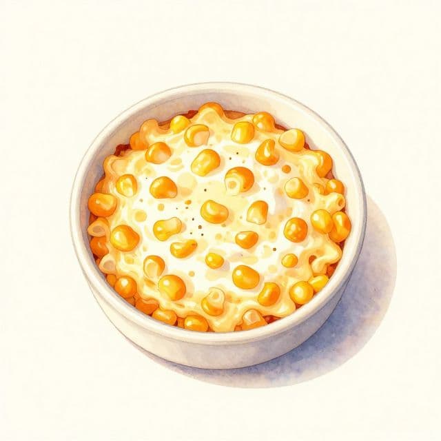 Cheesy Corn and Cottage Cheese Bake