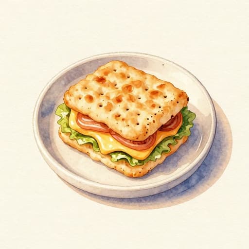 Cheesy Cracker Panini