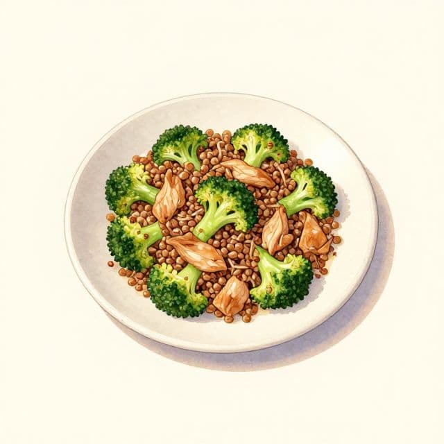 Chicken Buckwheat Stir-Fry with Broccoli