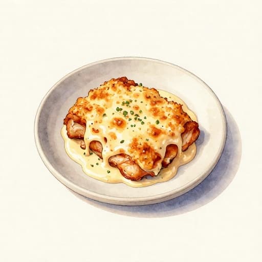 Chicken Parmigiana-Style Tenders with Crispy Cheese Crust and Garlic Butter Pan Sauce