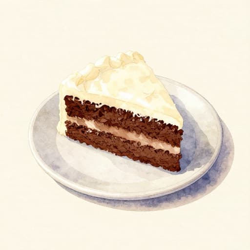 Chocolate Layer Cake with Vanilla Frosting