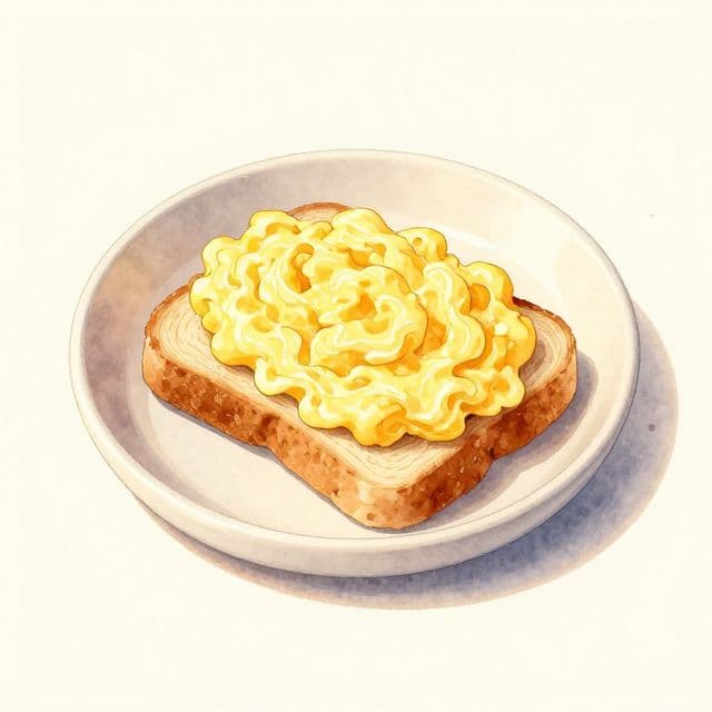 Classic Egg Sandwich with Fluffy Scrambled Eggs