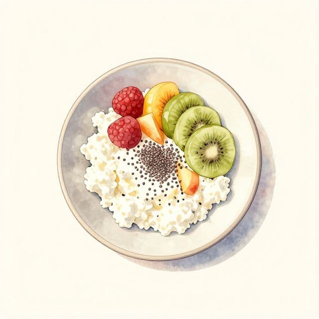 Cottage Cheese with Fruit and Chia