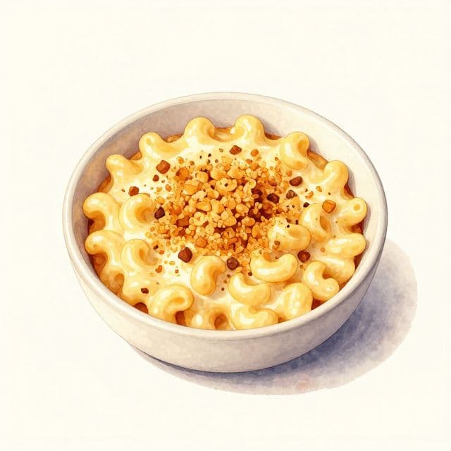 Creamy Baked Mac and Cheese with Crunchy Breadcrumb Topping