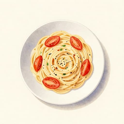 Creamy Garlic Butter Tomato Pasta