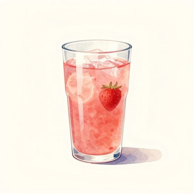 Einfache Erdbeerlimonade
